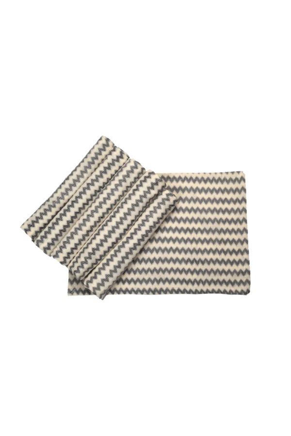 Black _ Cream Chevron Runner _ Tablemats image 2