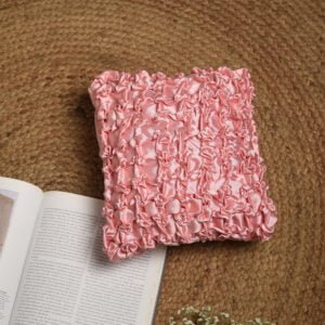 Blush Pink Rosette Cushion image 1