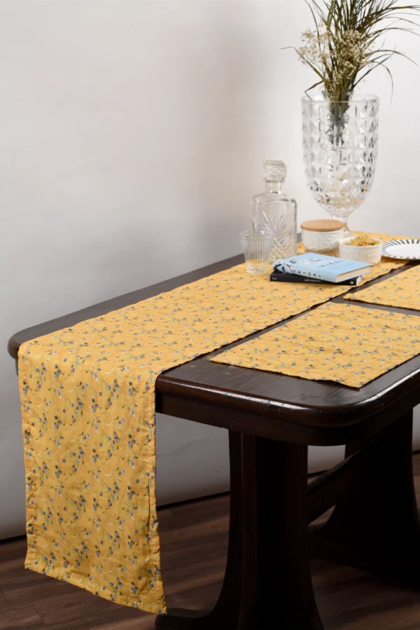 Margherita Yellow Runner _ Tablemats image 1