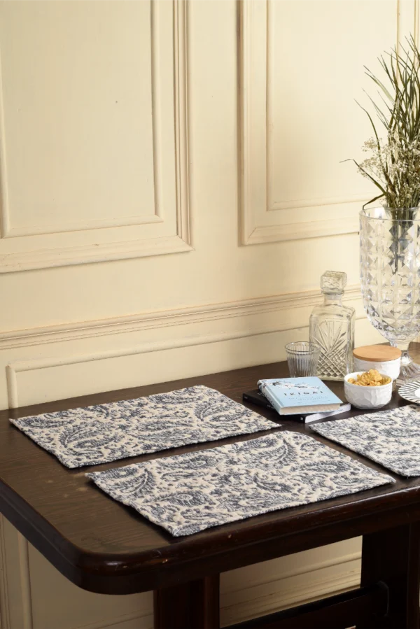 Stone Blue Paisley Tablemats image 1