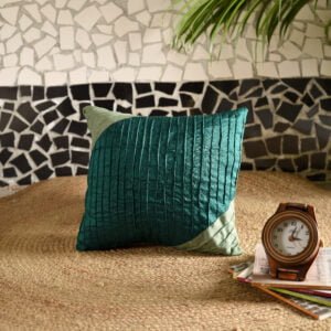 Aqua Green Pintucked Cushion image 1