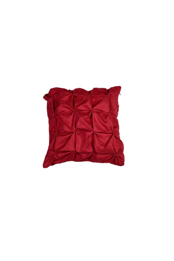 Red smocked Cushion image 4