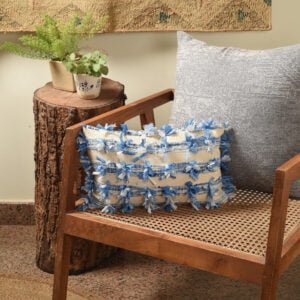 Blonst Cotton Blue Pillow image 1