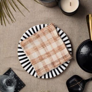 Early Autumn Checkered Napkins