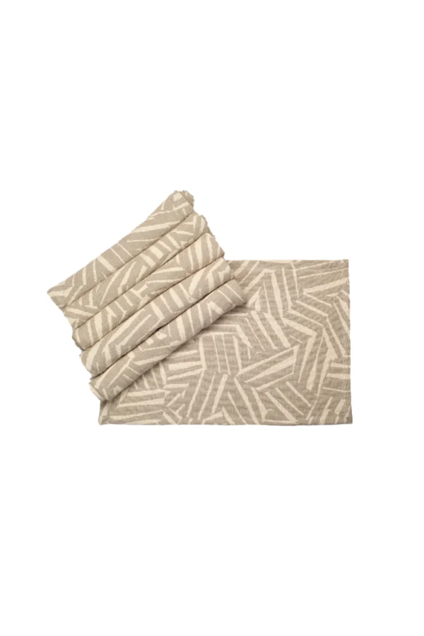 Beige ZIgzag Tablemats image 2