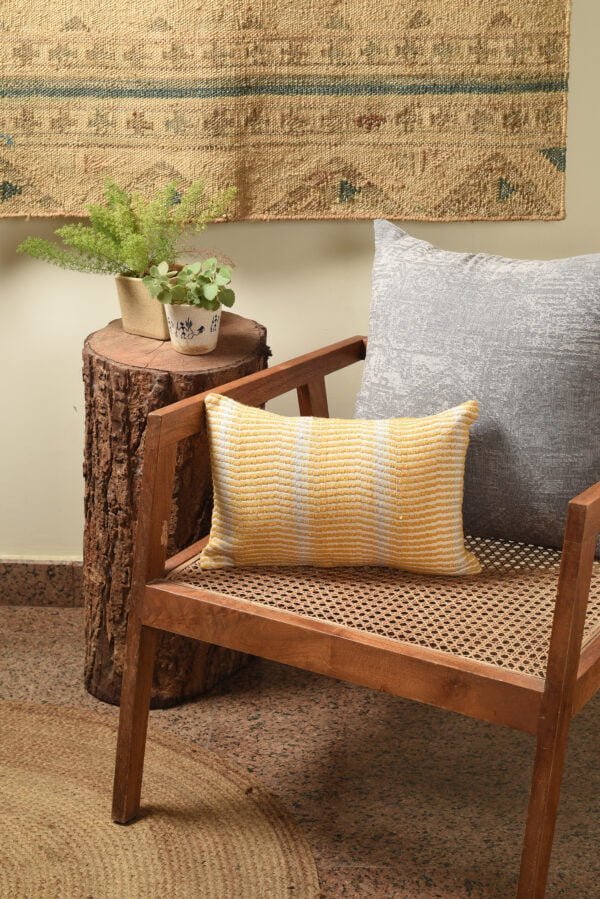 Ambersonne Yellow Chevron Pillow image 1