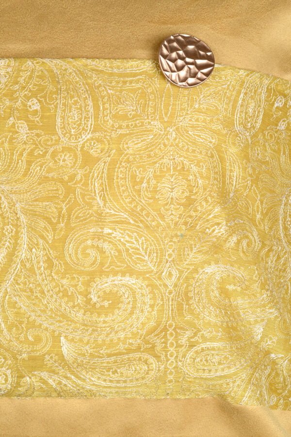 Chic Yellow DIY Button Cushion image 2