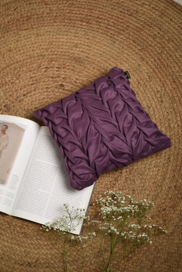 Vintage Violet Smocked Cushion image 1