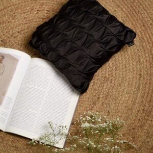 Black Raffia Cushion image 1