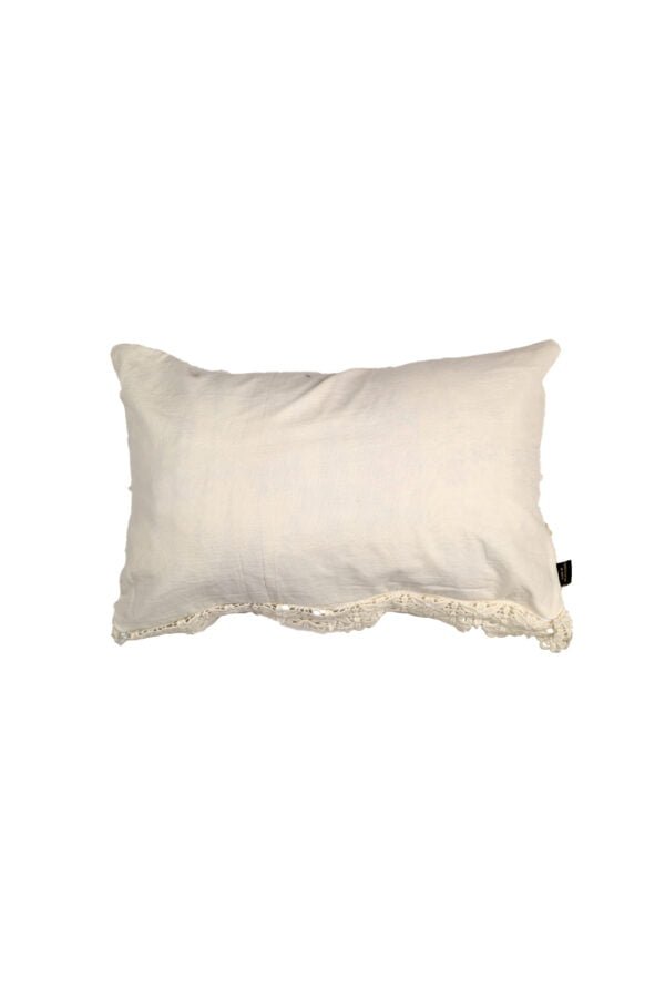 Pearl White Botanical Pillow image 3