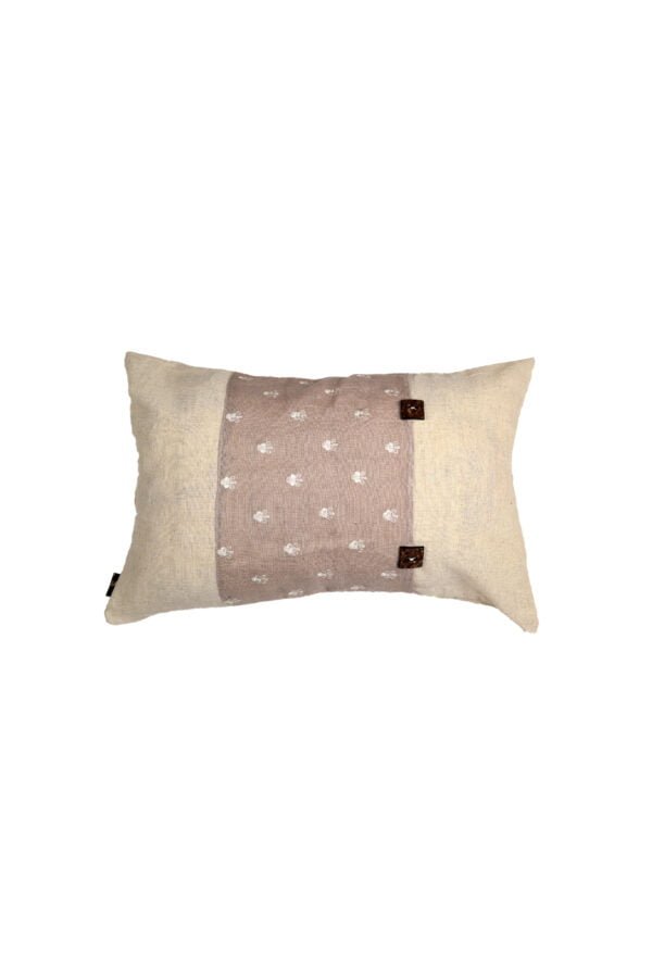 Chic Beige DIY Button Pillow image 4