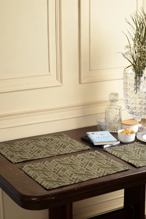 Olive Autumn Line Tablemats image 1