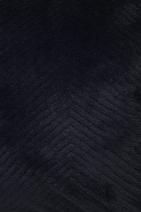 Furry Navy Blue Cushion image image 2