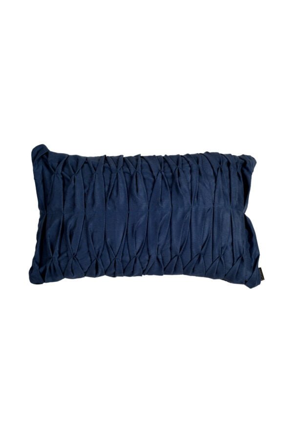 Royal Blue Boxpleated Pillow image 4